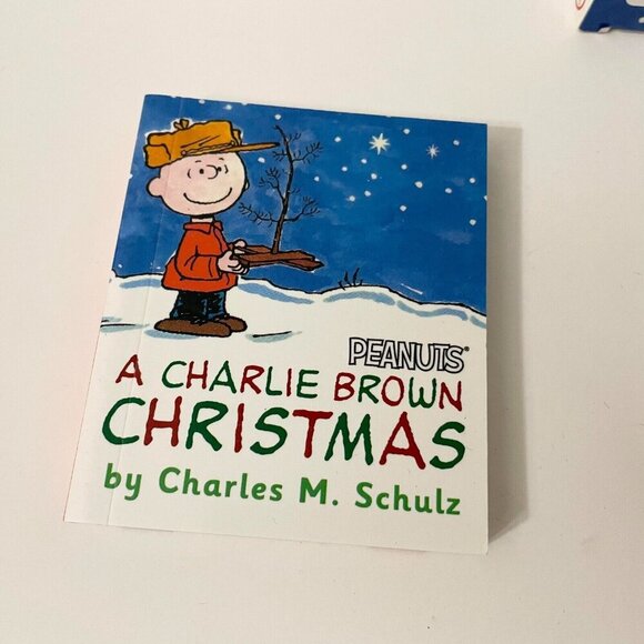 Peanuts A Book And Tree Kit 50 Years Holiday Ornament Miniature Tree - Picture 12 of 16